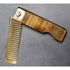 Mens Hair comb. Copacetic Ox Horn Folding Comb