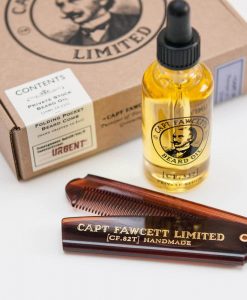 Captain Fawcett Private Stock Beard Oil & Pocket Beard Comb