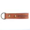 King Brown Leather Key Fob in Brown