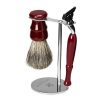 Acca Kappa 3-piece Venetian Red Shaving Set With Badger Brush